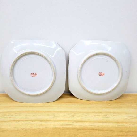 Vintage Rosenthal Ornate Square Floral Plates.Pair - Picture 6 of 12